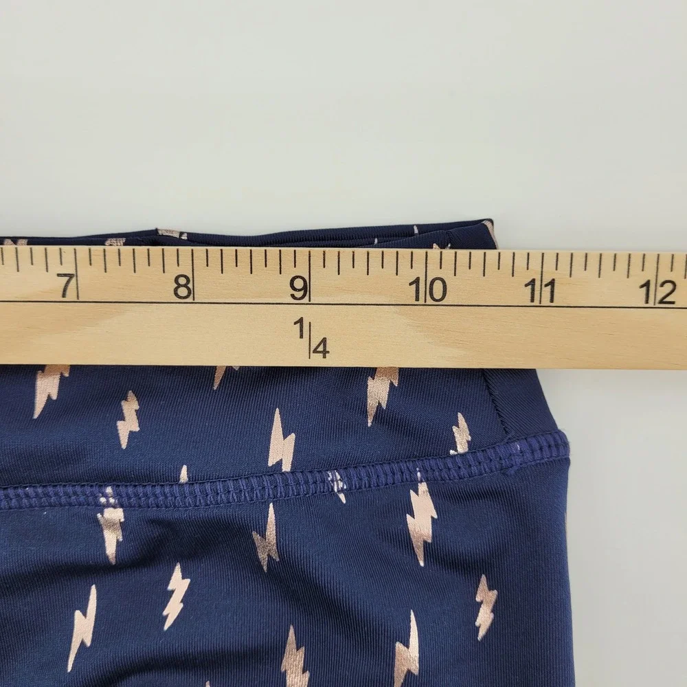 Lot of 3 Gymboree Girls M 7-8 Leggings Navy Floral Pink Lightning Bolt  NWT